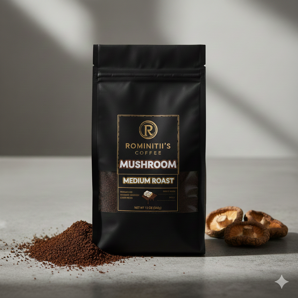Coffee with Mushrooms Medium Roast