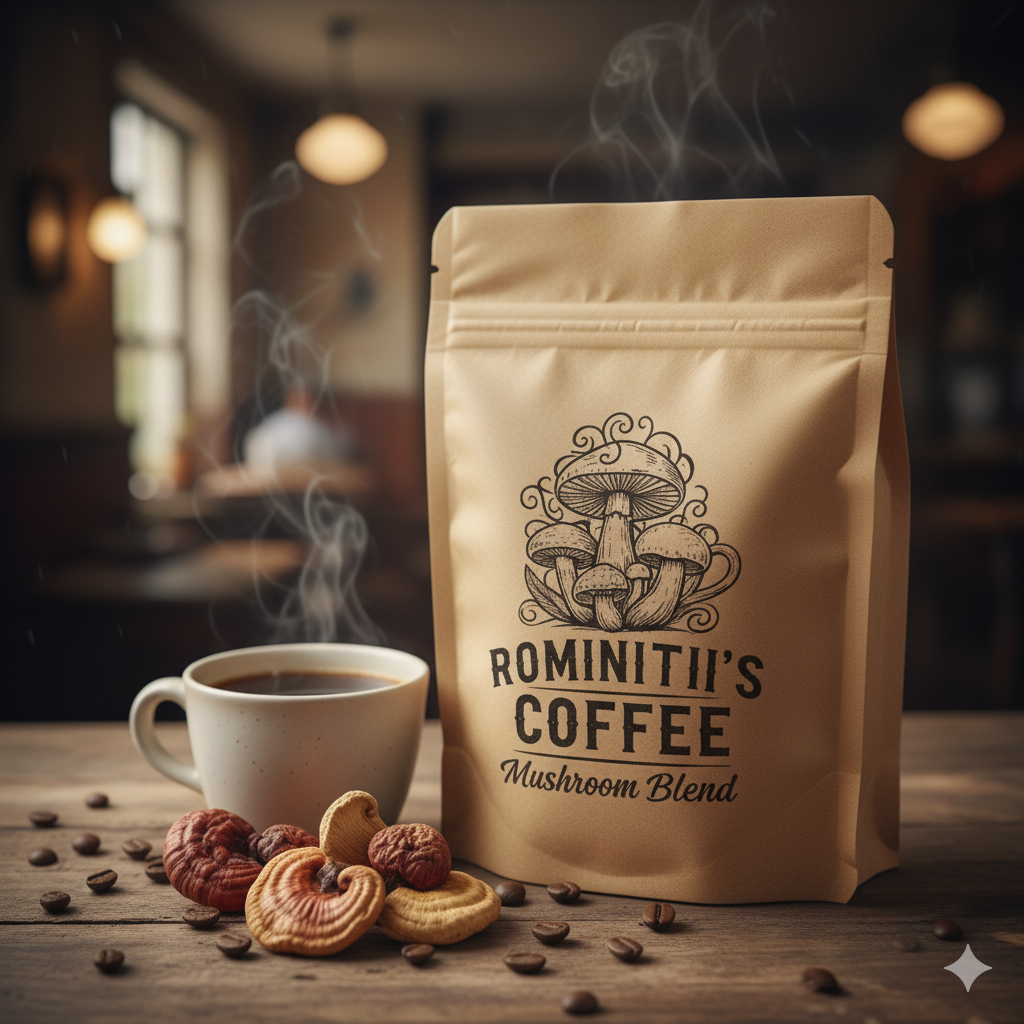 Coffee with Mushrooms Medium Roast