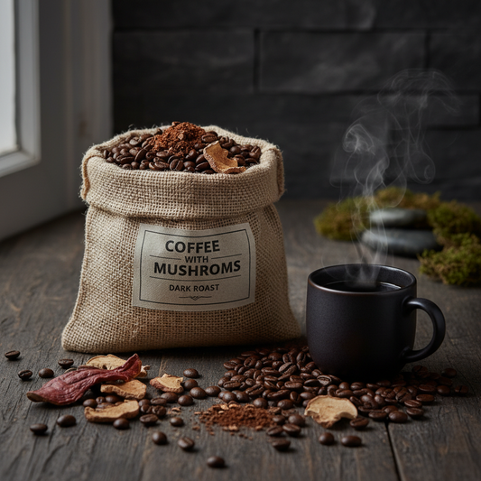 Coffee with Mushrooms Dark Roast