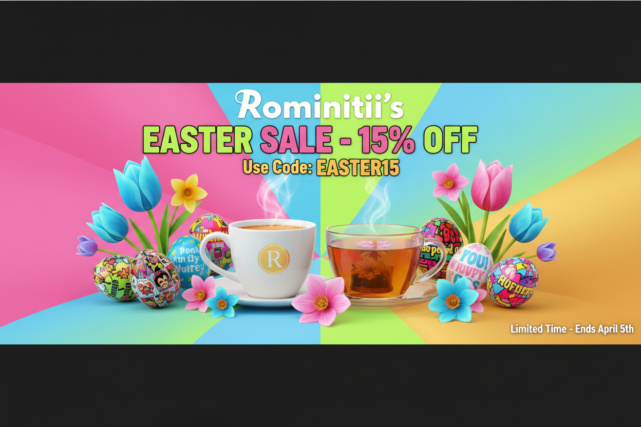 Rominitii's Easter Sale Homepage Banner